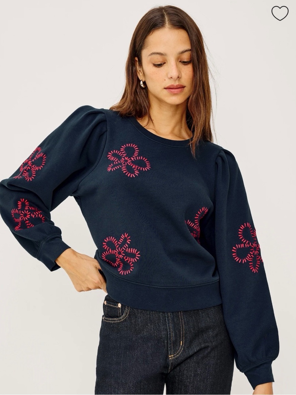 Rails Navy Knit Sweater Top